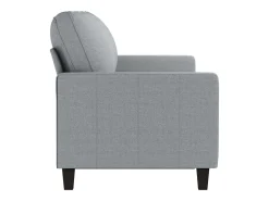 Sofá de 3 lugares 180 cm tecido cinza-claro PT137972^ Sofá