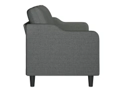 Clearance vidaxl Sofá de 3 lugares 180 cm tecido cinza-escuro Cinzento