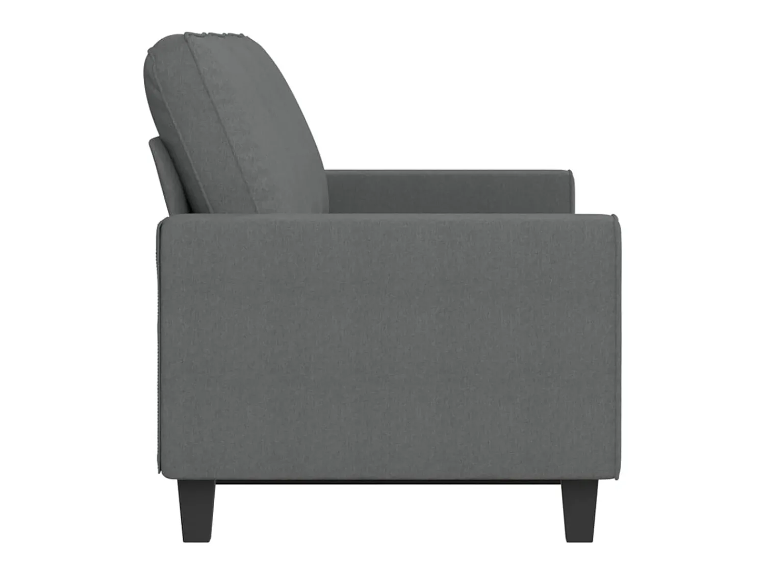 Sofá* Sofá de 3 lugares 180 cm tecido cinza-escuro PT284458 Cinzento