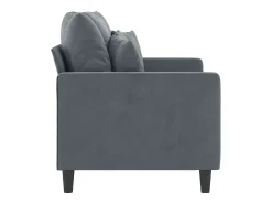 Online Sofá de 2 lugares 120 cm veludo cinza-escuro PT890685 Cinzento