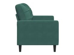 Sofá de 2 lugares 120 cm veludo -escuro PT519755^ Sofá