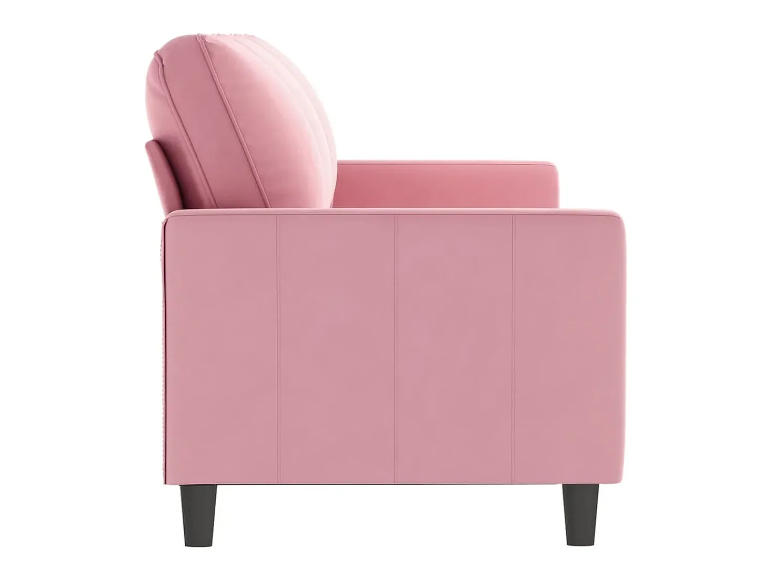 New Sofá de 3 lugares 180 cm veludo PT212540 Rosa