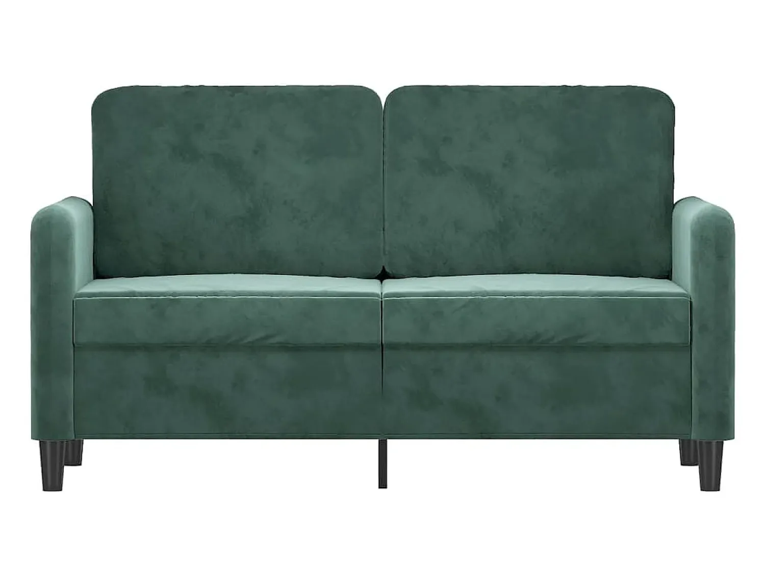 Sofá de 2 lugares 120 cm veludo -escuro PT307526^ Sofá
