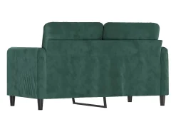 Sofá de 2 lugares 120 cm veludo -escuro PT307526^ Sofá