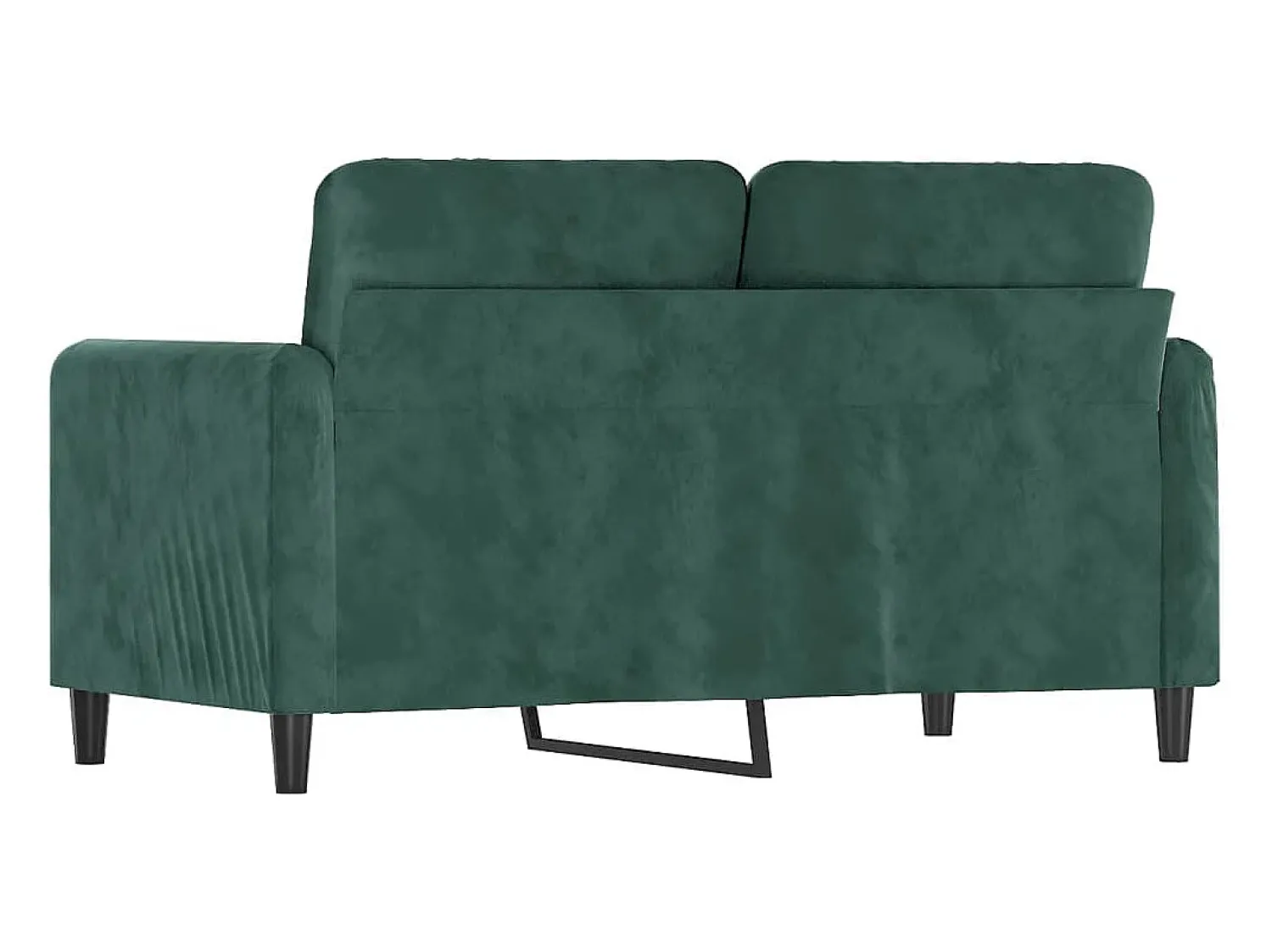 Sofá de 2 lugares 120 cm veludo -escuro PT307526^ Sofá