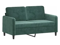Sofá de 2 lugares 120 cm veludo -escuro PT307526^ Sofá