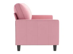 Sofá|vidaxl Sofá de 3 lugares 180 cm veludo Rosa