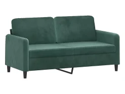 Sofá| Sofá de 2 lugares 140 cm veludo -escuro PT947195 Verde