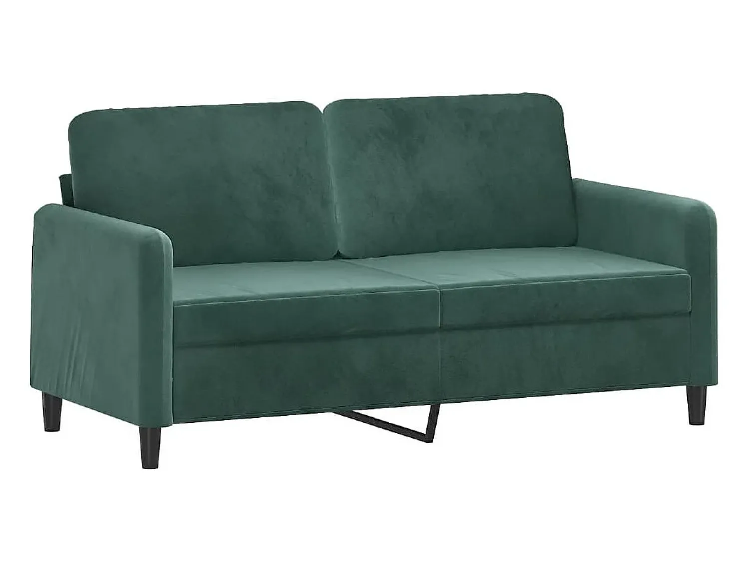 Sofá| Sofá de 2 lugares 140 cm veludo -escuro PT947195 Verde