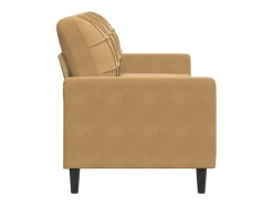 Discount Sofá de 3 lugares 180 cm veludo PT414105 Castanho