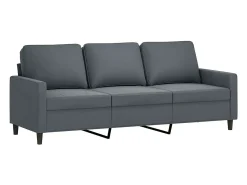 Sofá* Sofá de 3 lugares 180 cm veludo cinza-escuro PT979555 Cinzento