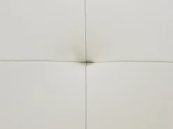 Sofá|Vente-unique Sofá de 3 lugares articulado em pele branca estilo contemporâneo VINETA Branco