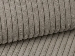 Hot Vente-unique Sofá de 3 lugares assento profundo em veludo canelado design PINETA Taupe