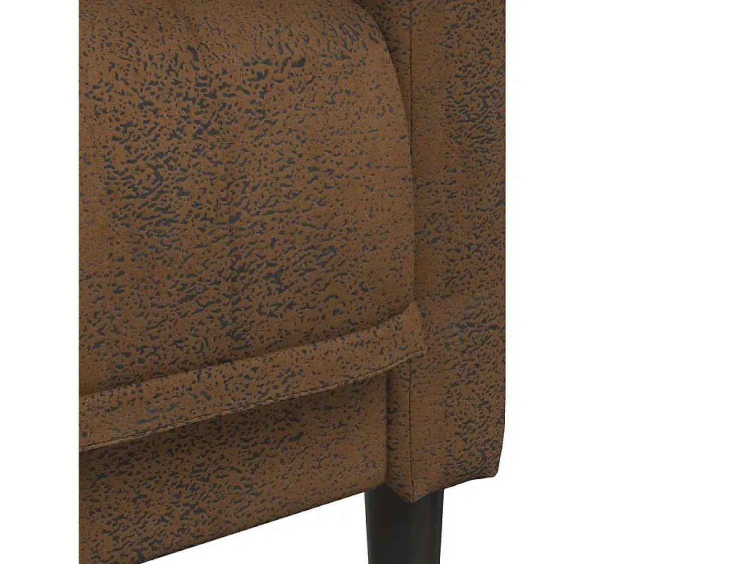 Clearance vidaxl Sofá de 2 lugares camurça artificial Castanho