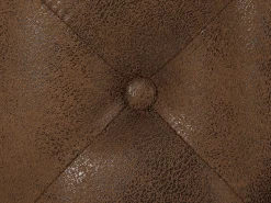 Sofá*Vente-unique Sofá de 2 lugares chesterfield microfibra aspeto couro envelhecido EDWINA Castanho