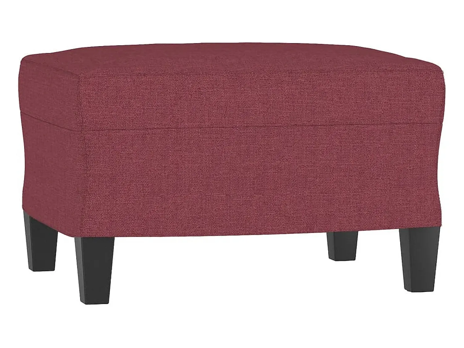 Sofá* Sofá de 3 lugares com apoio de pés 180 cm tecido tinto PT195507 Vermelho