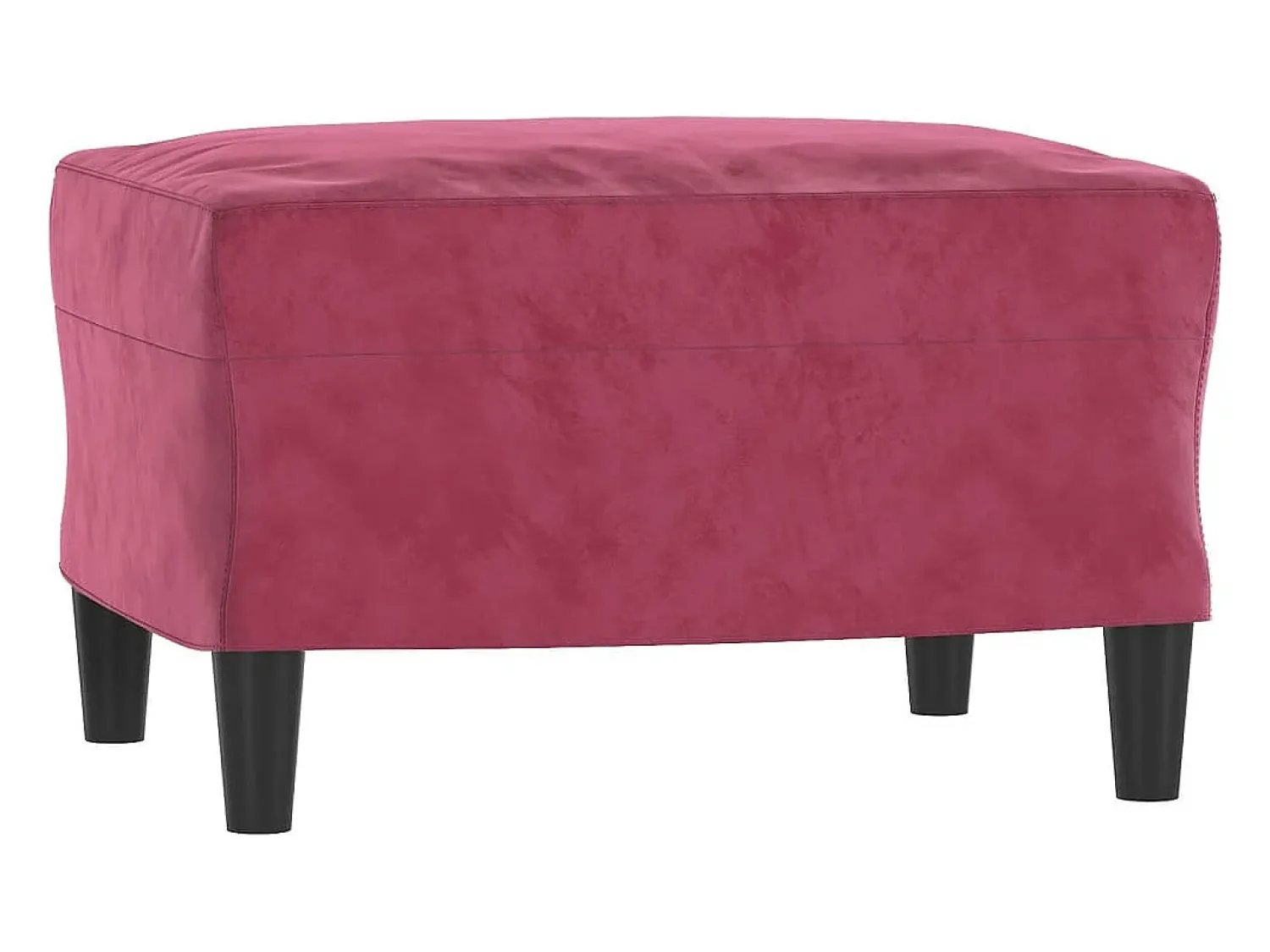 Sofá de 3 lugares com apoio de pés 180 cm veludo tinto PT397555^ Sofá