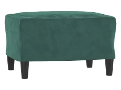 Sofá* Sofá de 3 lugares com apoio de pés 180 cm veludo -escuro PT461677 Verde