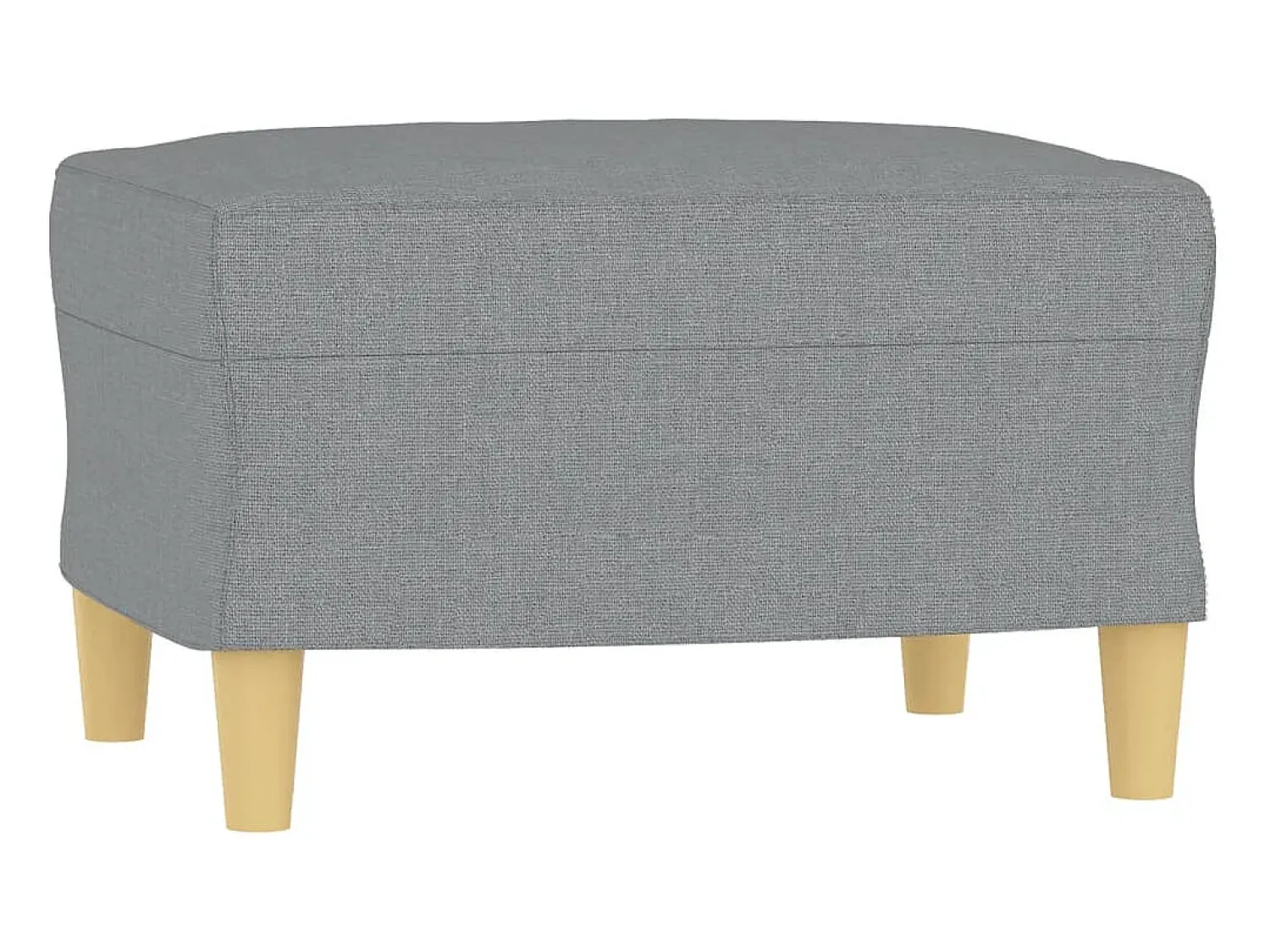 vidaxl Sofá de 3 lugares com apoio de pés 180 cm tecido -claro^ Sofá