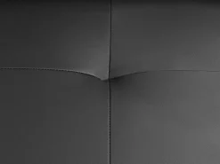 Sofá|LINEA SOFA Sofá de 3 lugares com encostos de cabeça em pele antracite - SOLANGE Cinza antracite