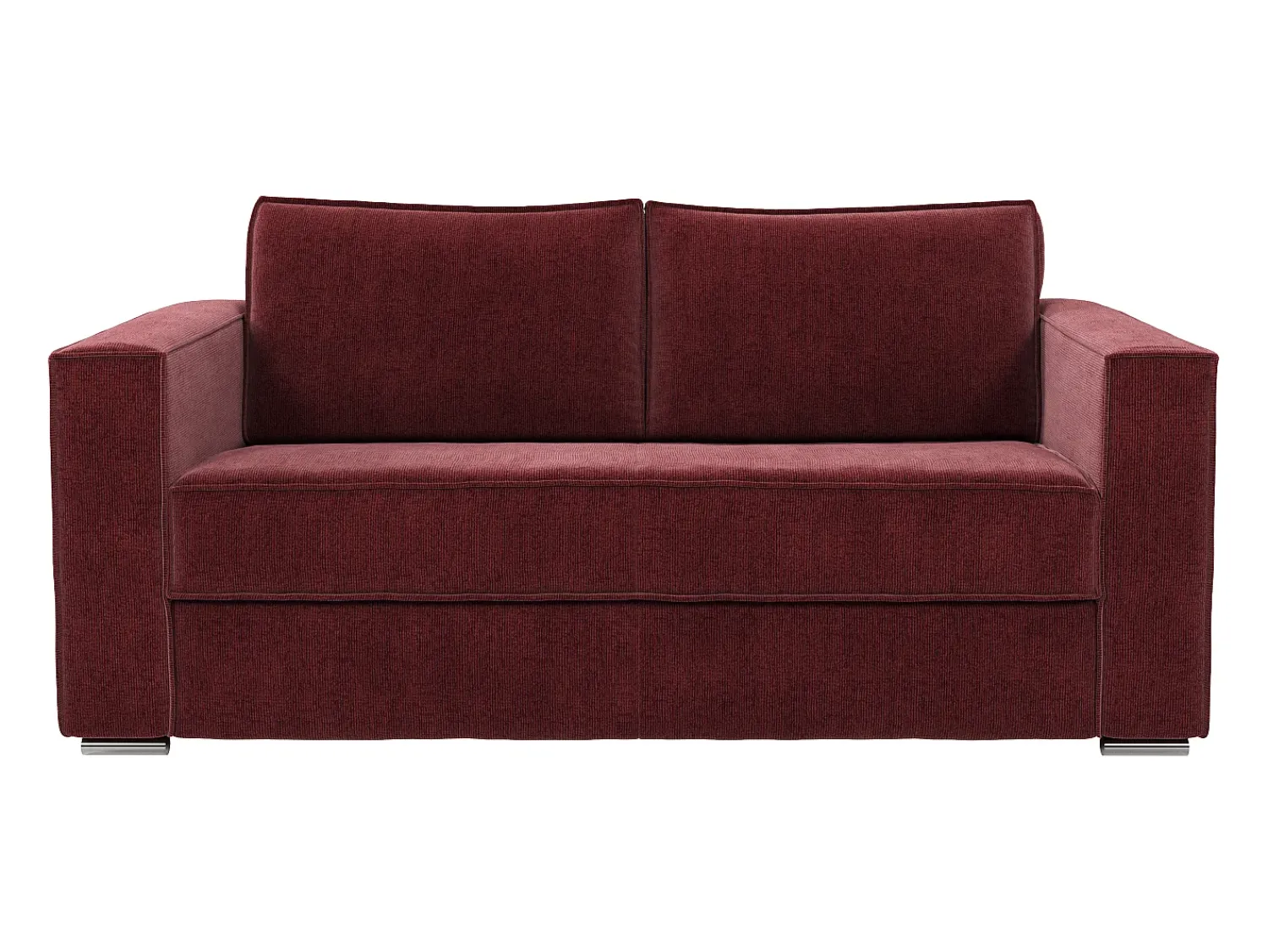Vente-unique Sofá de 4 lugares conversível abertura rápida em tecido chenille área de dormir 160cm - 22cm LORETO^ Sofá