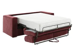 Vente-unique Sofá de 4 lugares conversível abertura rápida em tecido chenille área de dormir 160cm - 22cm LORETO^ Sofá
