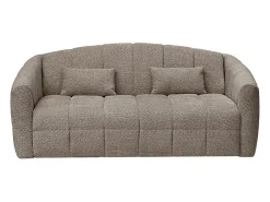 Best Vente-unique Sofá de 4 lugares conversível abertura rápida em tecido bouclé cama 160 cm RETUNA Taupe