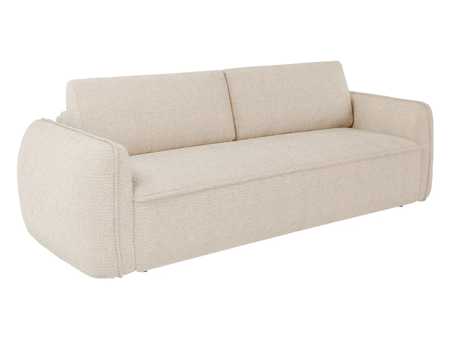 Maison Céphy Sofá de 4 lugares conversível abertura rápida em tecido chenille 16 cm SELIVO da^ Sofá
