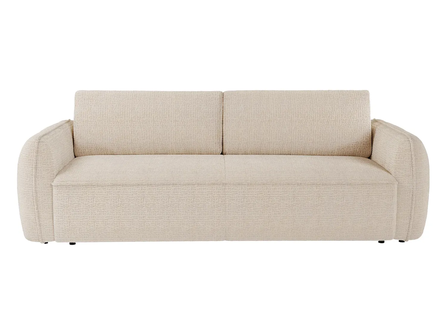 Maison Céphy Sofá de 4 lugares conversível abertura rápida em tecido chenille 16 cm SELIVO da^ Sofá