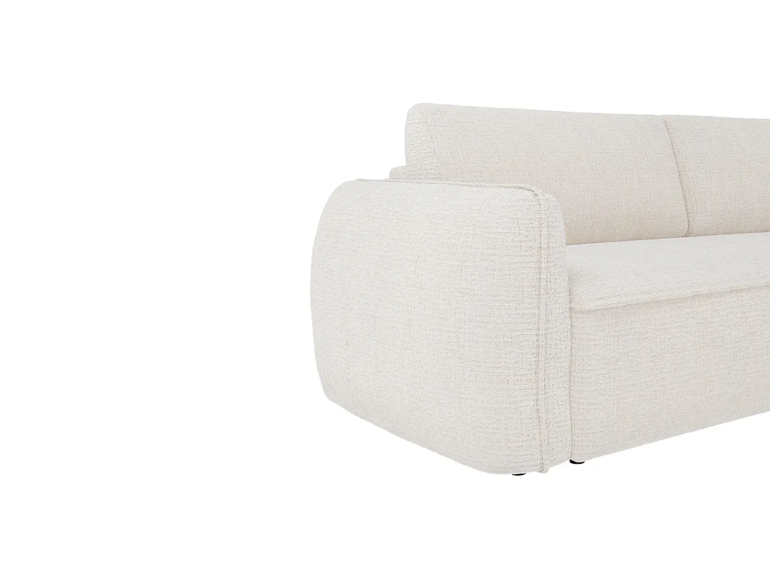 Maison Céphy Sofá de 4 lugares conversível abertura rápida em tecido chenille 16 cm SELIVO da^ Sofá