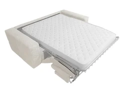 Vente-unique Sofá de 3 lugares convertível abertura rápida tecido bouclé colchão 16 cm ISSORO^ Sofá