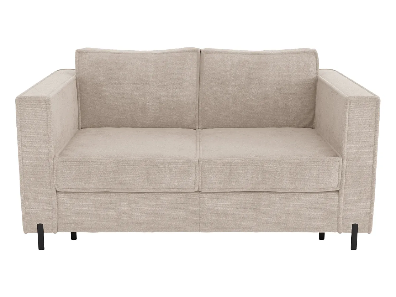Discount Vente-unique Sofá de 3 lugares convertível abertura rápida tecido texturizado colchão 14 cm ELORYA Bege