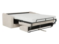 Sale Vente-unique Sofá de 3 lugares convertível tecido texturizado colchão 14 cm DARIELO Bege