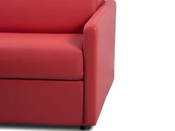 Sofá*Vente-unique Sofá de 3 lugares convertível express em pele sintética CALIFE Vermelho