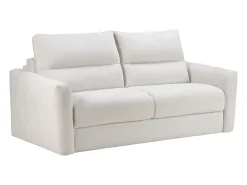 Sofá|Maison Céphy Sofá de 4 lugares convertível abertura rápidao em tecido chenille 13 cm DOVENA da Bege