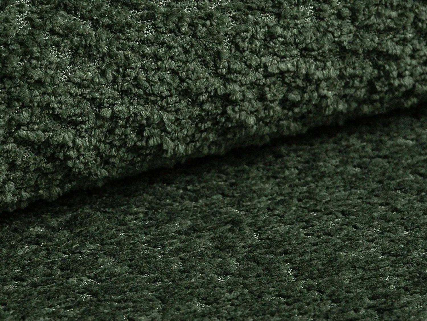 Hot Vente-unique Sofá de 3 lugares convertível em tecido bouclé - ISSORO II Verde