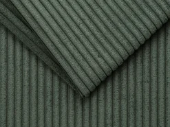 Vente-unique Sofá de 3 lugares convertível veludo canelado verde pinheiro assento memória de forma 14 cm LORETO^ Sofá