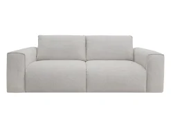 Sale Vente-unique Sofá de 3 lugares convertível expresso em tecido 140 cm colchão de 13 cm POGLO Bege