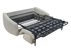 Vente-unique Sofá de 4 lugares convertível expresso em tecido texturado - Colchão de 16 cm ASUFA^ Sofá