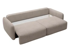 Sofá|Vente-unique Sofá de 3 lugares convertível tecido texturizado VOPOZA Taupe
