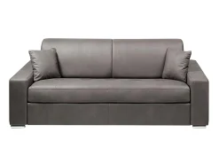 Vente-unique Sofá de 4 lugares convertível de abertura rápida em tecido cinza colchão de espuma de 14 cm - EMIR^ Sofá
