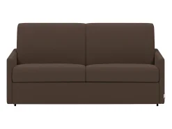 Vente-unique Sofá de 4 lugares convertível de abertura rápida em tecido cinza. Colchão de espuma de 14 cm - CALIFE^ Sofá