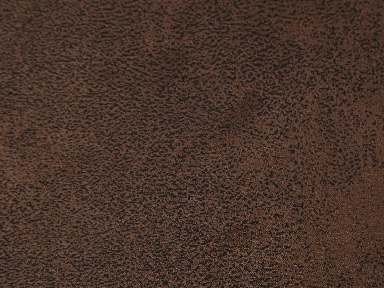 Discount Vente-unique Sofá de 3 lugares convertível em microfibra aspeto couro envelhecido CHESTERFIELD Castanho