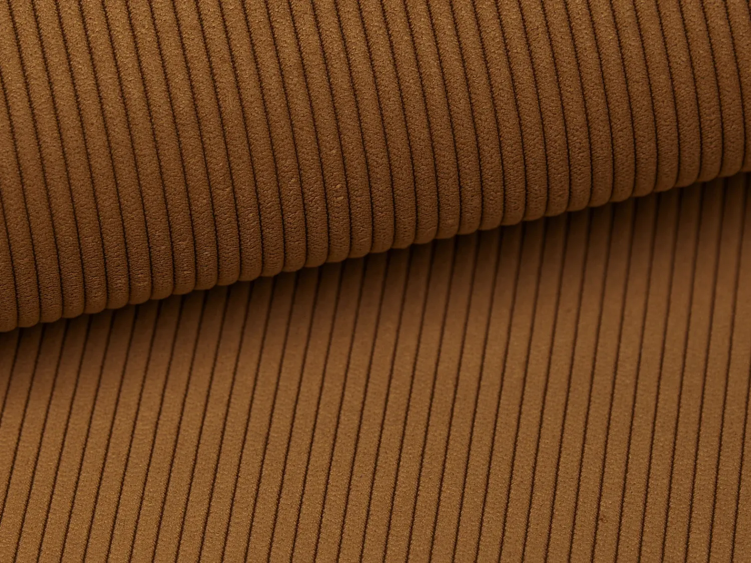 Sofá|Vente-unique Sofá de 3 lugares convertível veludo canelado TEODORA Terracota
