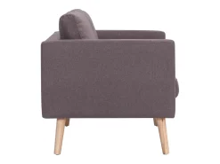 New Sofá de 2 lugares em tecido cinzento-acastanhado PT578744 Taupe