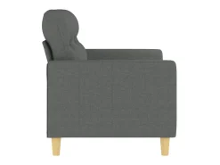 Sofá| Sofá de 2 lugares em tecido 120 cm -escuro PT834194 Cinzento