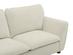 Sofá*Vente-unique Sofá de 2 lugares em tecido de cor branco suave MENARDIA Branco sujo