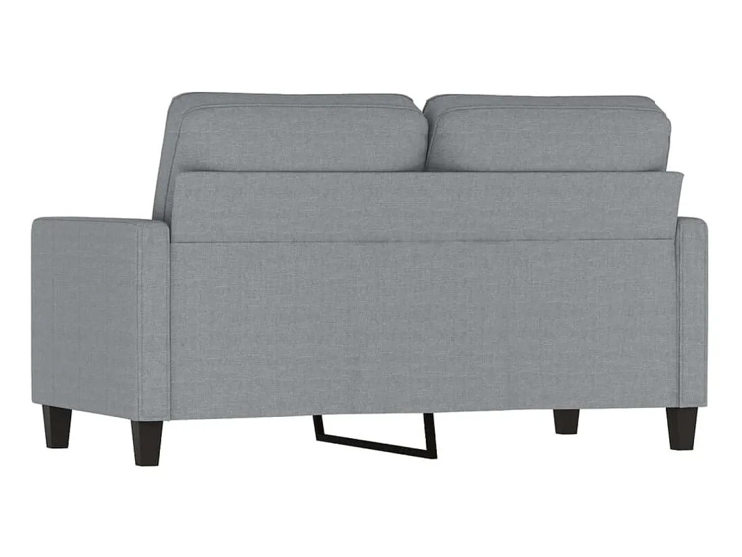 Discount Sofá de 2 lugares em tecido 120 cm -claro PT131988 Cinzento