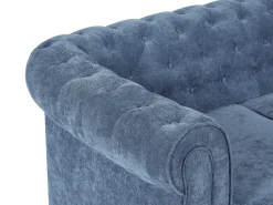 Vente-unique Sofá de 3 lugares em tecido de cor CHESTERFIELD^ Sofá