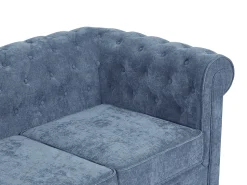 Vente-unique Sofá de 3 lugares em tecido de cor CHESTERFIELD^ Sofá